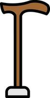 conception d'icône de vecteur de bâton de marche