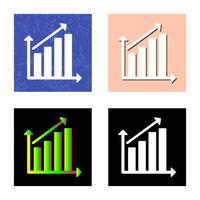 icône de vecteur de statistiques en hausse