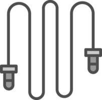 conception d'icône de vecteur de corde à sauter
