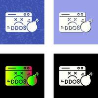 icône de vecteur ddos