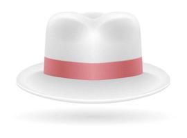 chapeau de plage pour homme illustration vectorielle stock isolé sur fond blanc vecteur