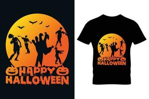 content Halloween. Halloween T-shirt conception modèle. vecteur