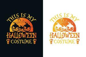 Halloween typographie T-shirt conception modèle. Halloween conception vecteur illustration.