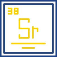 strontium vecteur icône conception