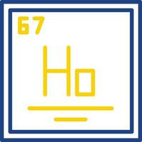 holmium vecteur icône conception