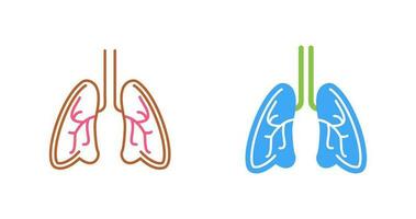 icône de vecteur de poumons