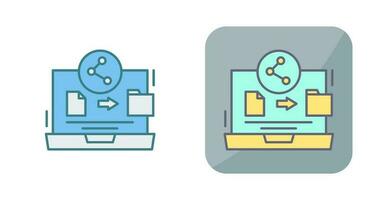 icône de vecteur de partage de fichiers