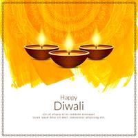 Abstrait beau festival joyeux Diwali vecteur
