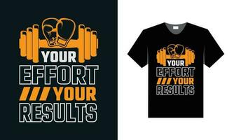 meilleur typographie t chemise conception pour Gym et aptitude motivation et inspiration vecteur