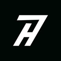 Créatif et minimaliste lettre h logo vecteur