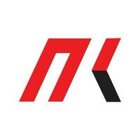 lettre mk logo vecteur