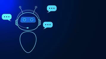 chatbot bavarder avec artificiel intelligence ai. virtuel assistant pour utilisateur demander et répondre reçu service. vecteur illustration.