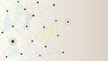 numérique réseau lien avec plexus et de liaison points lignes. social la mise en réseau, gros Les données visualisation et la communication La technologie concept Contexte. vecteur illustration.