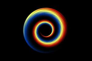 coloré pente spirale vortex Contexte. vecteur illustration de multicolore tourbillon rayé.