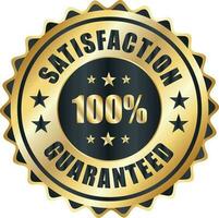 la satisfaction garanti badge, confiance badge conception, garantie badge, fiducies badge logo vecteur