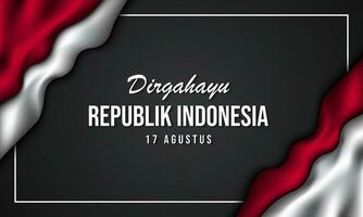 Indonésie indépendance journée Contexte conception. vecteur