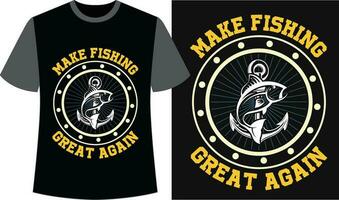 pêche typographie T-shirt conception. pêche marrant T-shirt. pêche vecteur conception