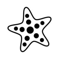 étoile de mer vecteur conception dans moderne style, isolé sur blanc Contexte
