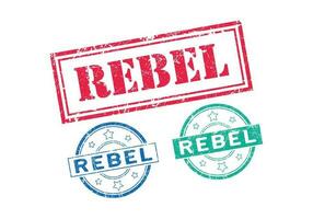 rebelle caoutchouc signe ou timbre, grunge caoutchouc timbre, vente badge ancien vieux texture vecteur
