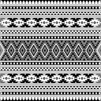 tribal sans couture modèle. vecteur illustration frontière style. noir et blanc couleurs. ethnique géométrique art impression conception pour textile modèle, tissu, vêtements, rideau, tapis, ornement, Contexte.