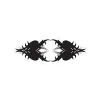 noir tribal tatouage abstrait symbole modèle vecteur