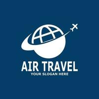 bleu air Voyage agence Voyage logo modèle vecteur