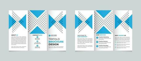 entreprise moderne minimal affaires à trois volets brochure conception modèle pour votre entreprise gratuit vecteur