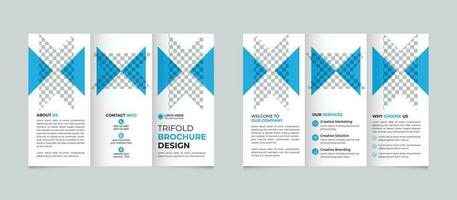 professionnel entreprise moderne minimal affaires à trois volets brochure conception modèle pour votre entreprise gratuit vecteur