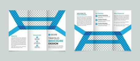professionnel entreprise Créatif moderne minimal affaires à trois volets brochure conception modèle pour votre entreprise gratuit vecteur