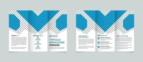 professionnel Créatif moderne abstrait affaires à trois volets brochure conception modèle gratuit vecteur