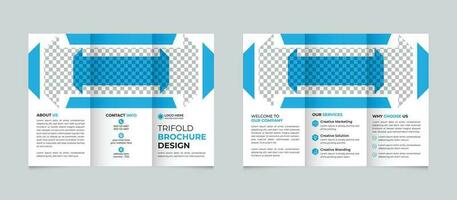 entreprise Créatif moderne minimal affaires à trois volets brochure conception modèle pour votre entreprise gratuit vecteur