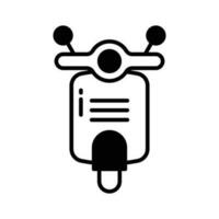 scooter vecteur conception dans modifiable style, deux à roues moteur véhicule