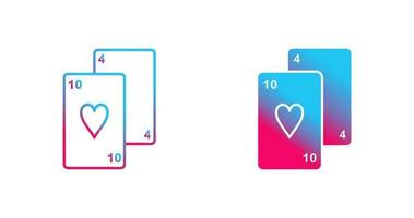 icône de vecteur de cartes à jouer