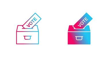 icône de vecteur de vote de casting