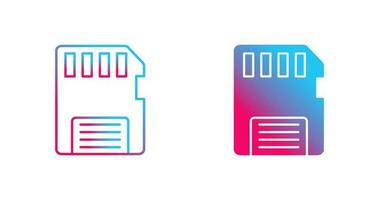 icône de vecteur de carte mémoire