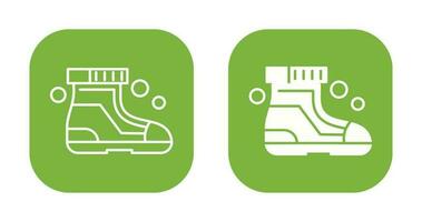 icône de vecteur de chaussures de ski