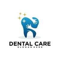 modèle de logo de clinique dentaire, vecteur de conceptions de logo de soins dentaires