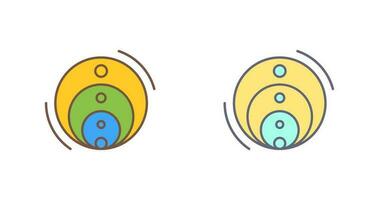 icône de vecteur de diagramme de Venn