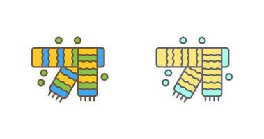 icône de vecteur d'écharpe d'hiver
