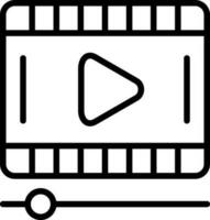 conception d'icônes vectorielles vidéo vecteur