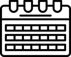 conception d'icône de vecteur de calendrier