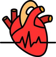 conception d'icône de vecteur de fréquence cardiaque