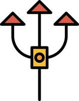 conception d'icône de vecteur de trident