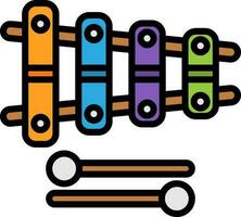 conception d'icône de vecteur de xylophone