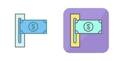 icône de vecteur de fente de billets