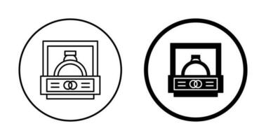 icône de vecteur de bague de mariage
