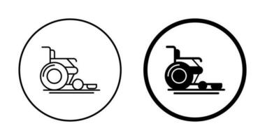 icône de vecteur de fauteuil roulant