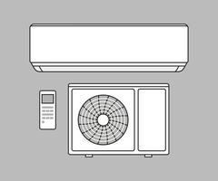 illustration vectorielle de climatiseur vecteur