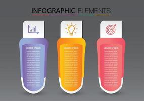 infographie de bannière de modèle de zone de texte moderne vecteur