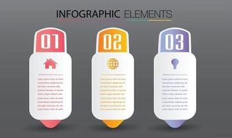 infographie de bannière de modèle de zone de texte moderne vecteur